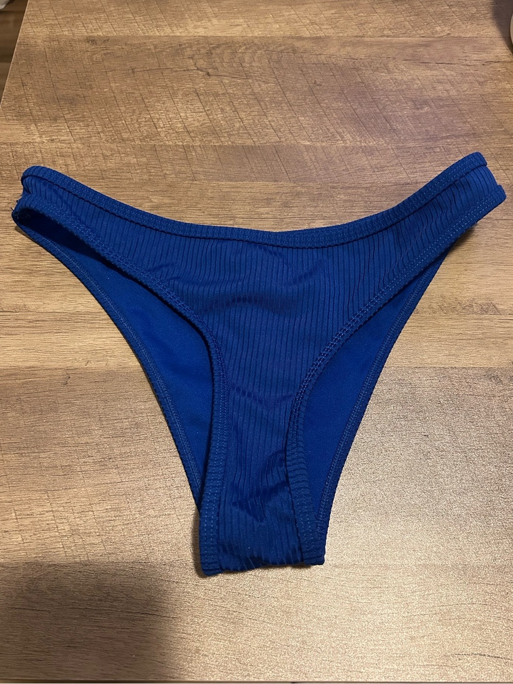 Revamped Ribbed Bikini Bottom - Royal Blue